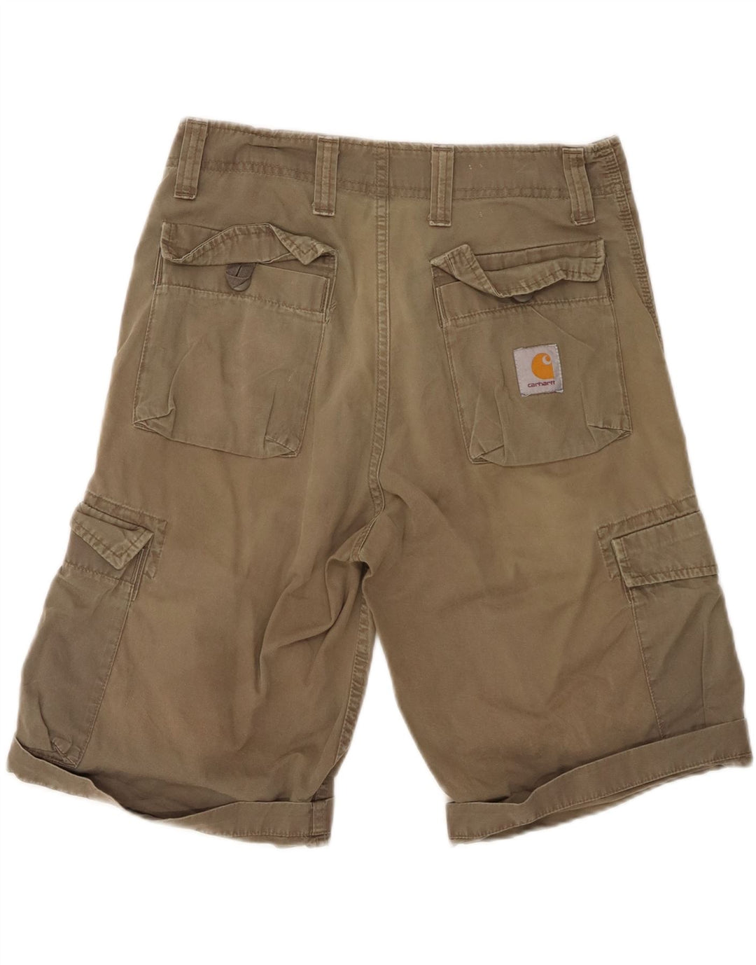 CARHARTT Mens Cargo Shorts W30 Medium Khaki Cotton