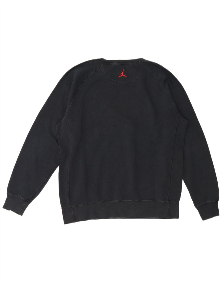 Jordan Mens Graphic Sweatshirt Jumper Large Black Cotton