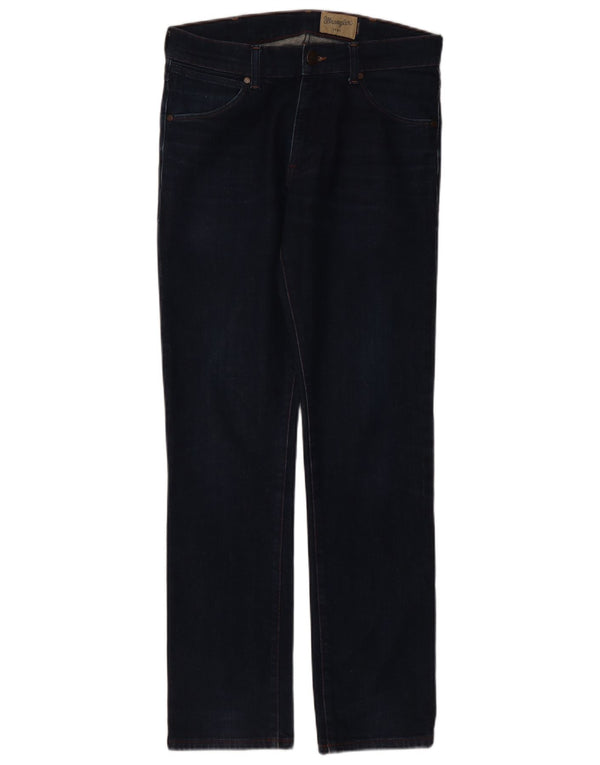 Wrangler Mens Larston Slim Jeans W32 L32 Navy Blue Cotton
