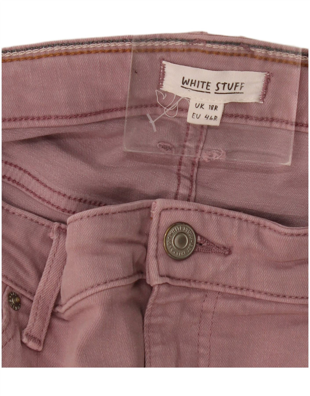 White Stuff Womens Cropped Jeans UK 18 XL W38 L25 Purple