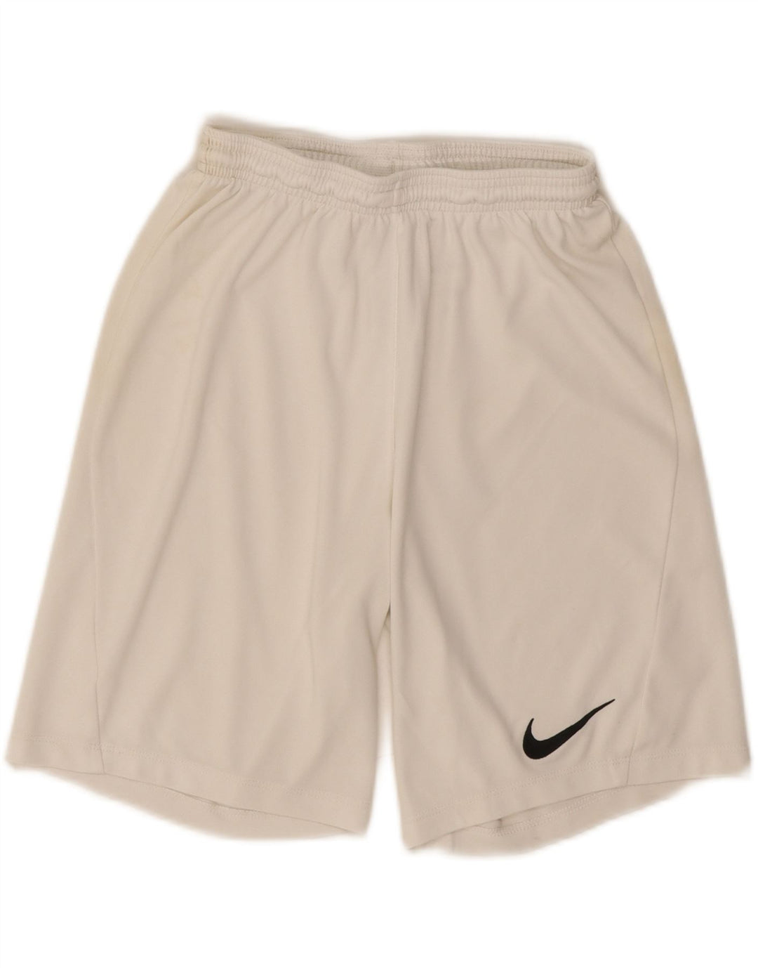 NIKE Mens Dri Fit Slim Fit Sport Shorts Small  White Polyester