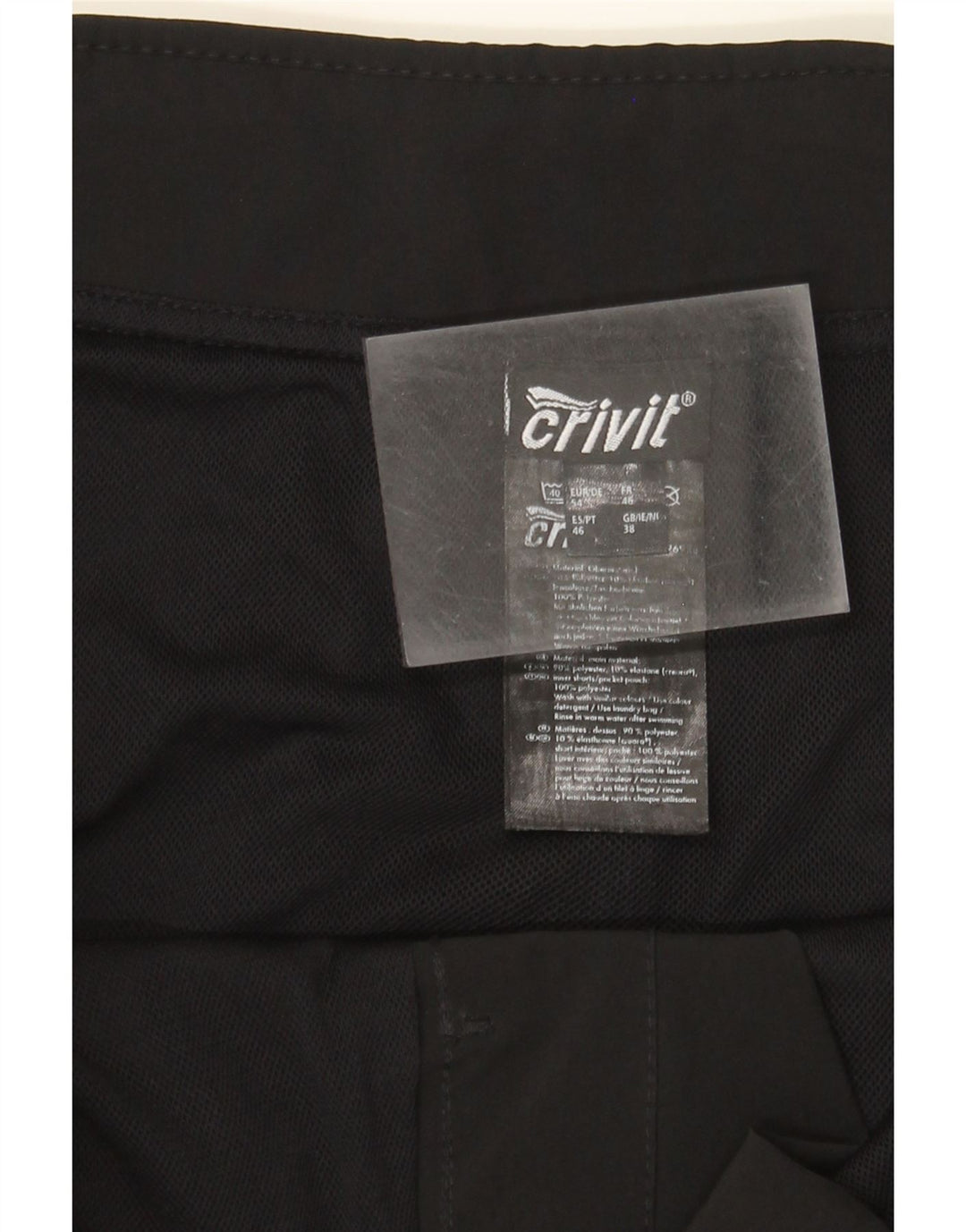Crivit Mens Swimming Shorts XL  Black Polyester