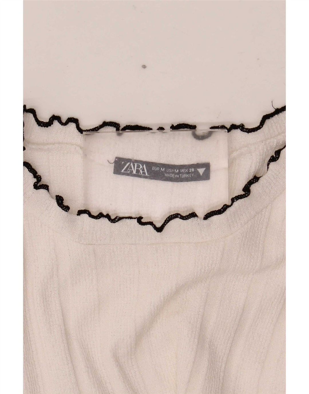 Zara Womens T-Shirt Top UK 12 Medium White