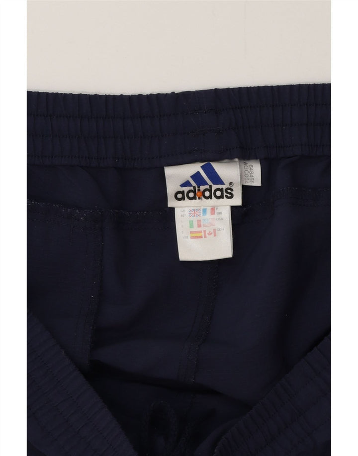 ADIDAS Mens Capri Tracksuit Trousers XL  Navy Blue Polyester