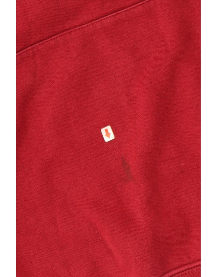 NIKE Mens Graphic Hoodie Jumper XL Burgundy Cotton