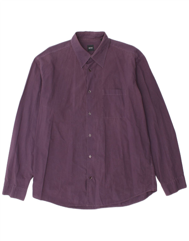 HUGO BOSS Mens Shirt Large Purple