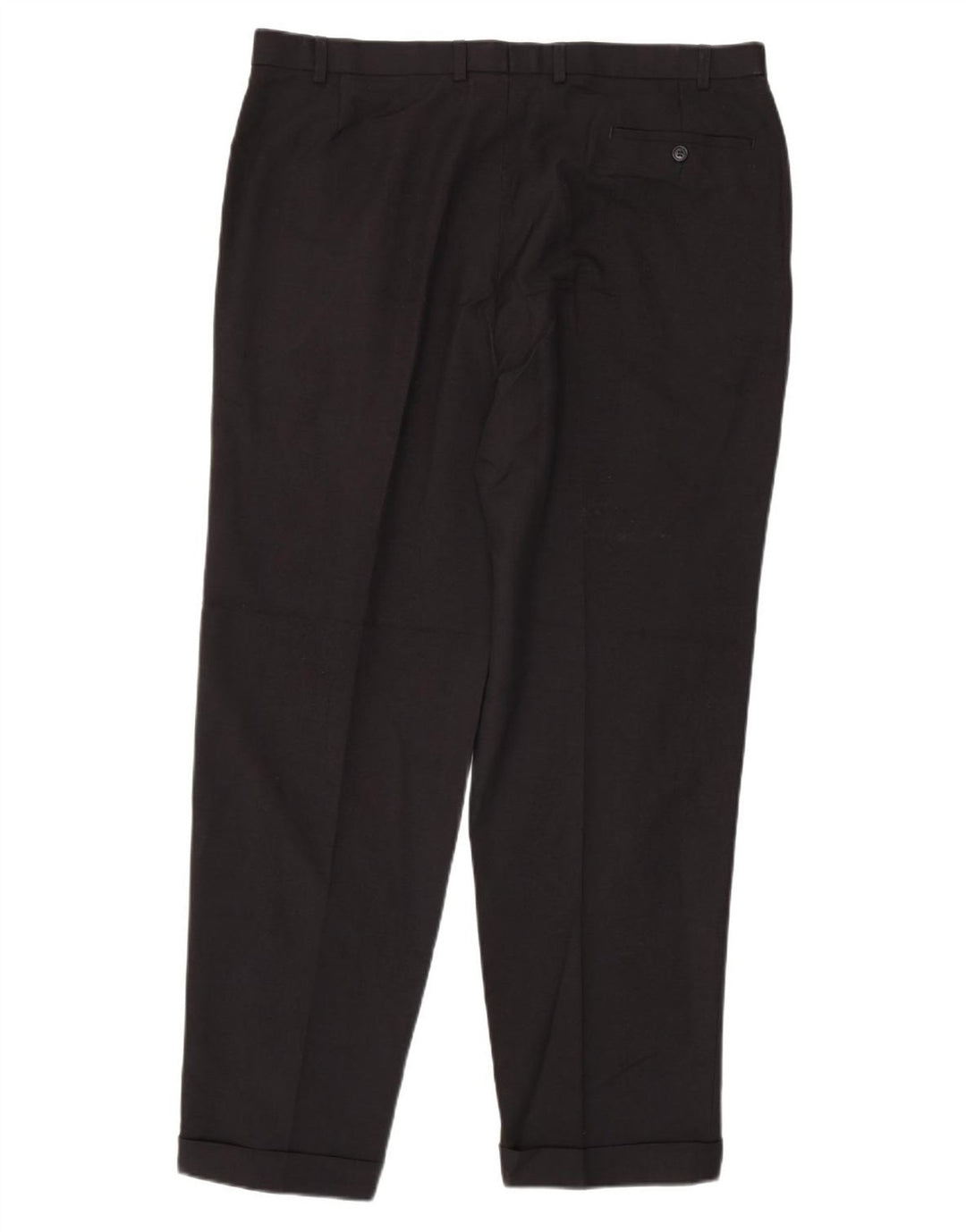 Marks & Spencer Mens Pegged Suit Trousers W40 L33 Navy Blue Polyester