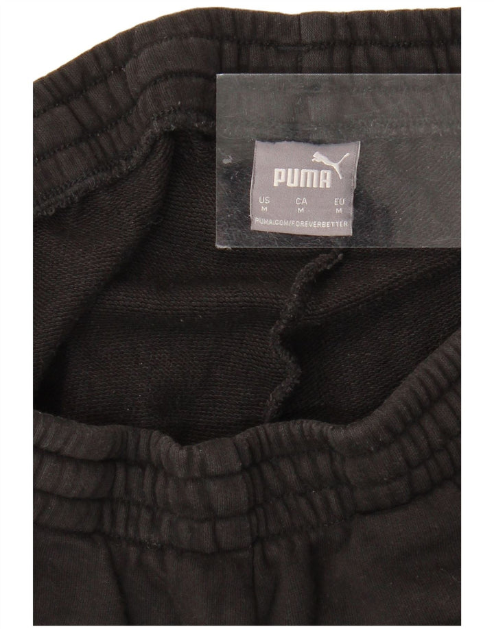 PUMA Mens Graphic Tracksuit Trousers Joggers Medium  Black