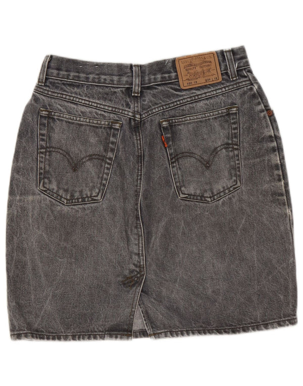 LEVI'S Womens Denim Skirt W29 Medium Grey