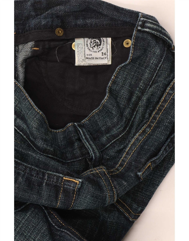 Diesel Womens Bootcut Jeans W26 L31 Navy Blue Cotton