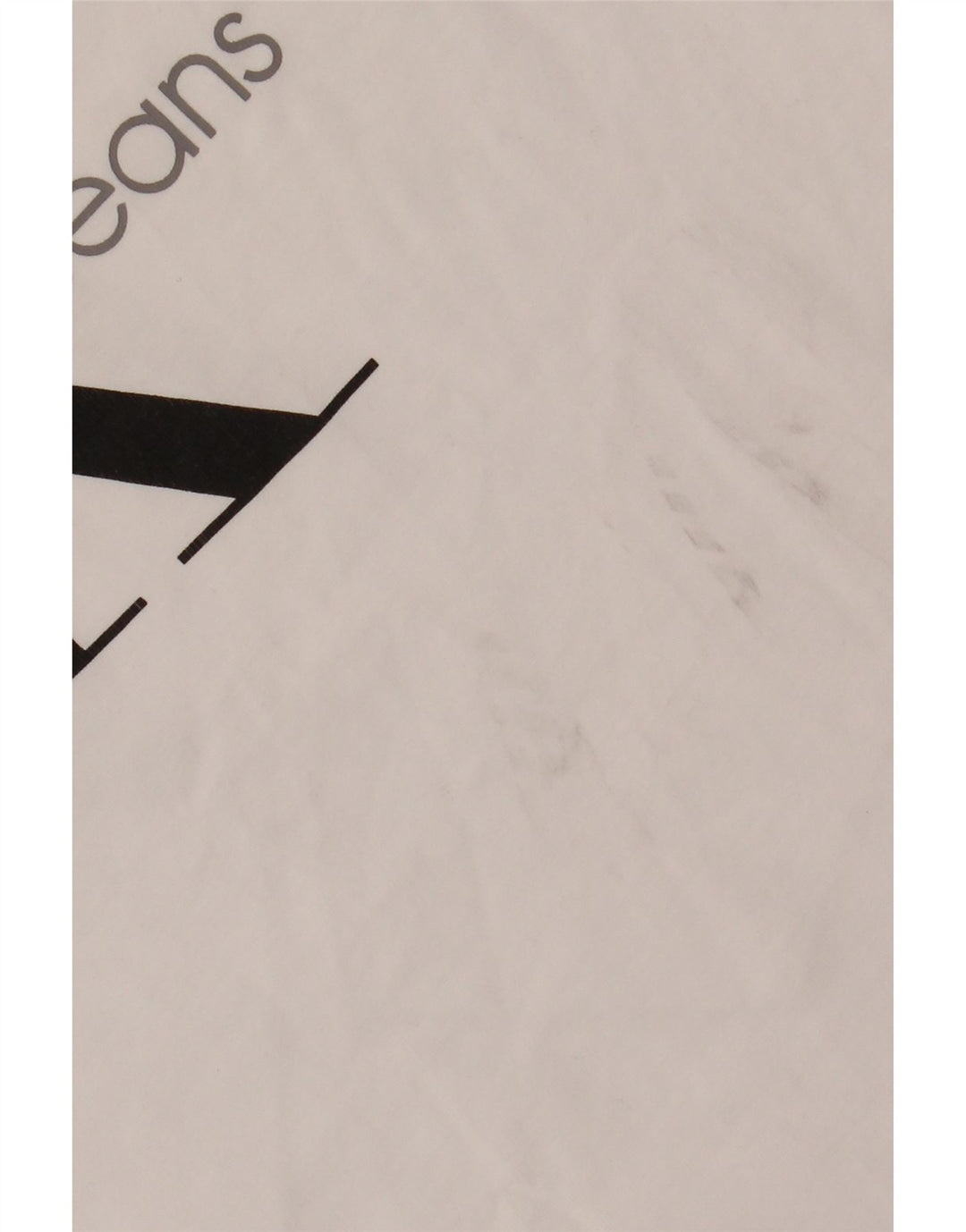 CALVIN KLEIN JEANS Mens Graphic T-Shirt Top Small White Cotton