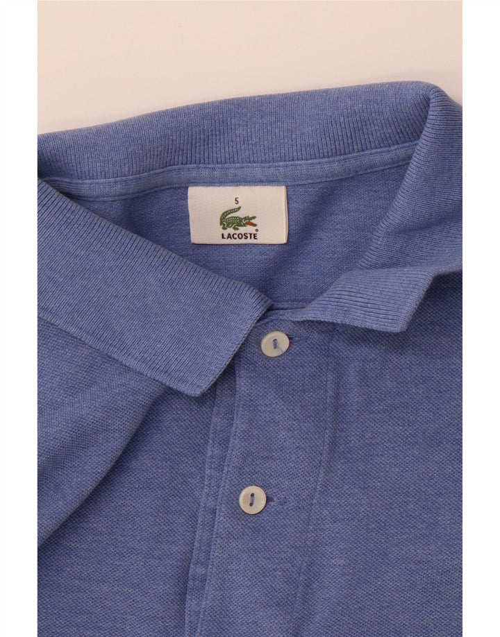 LACOSTE Mens Polo Shirt Size 5 Large Blue