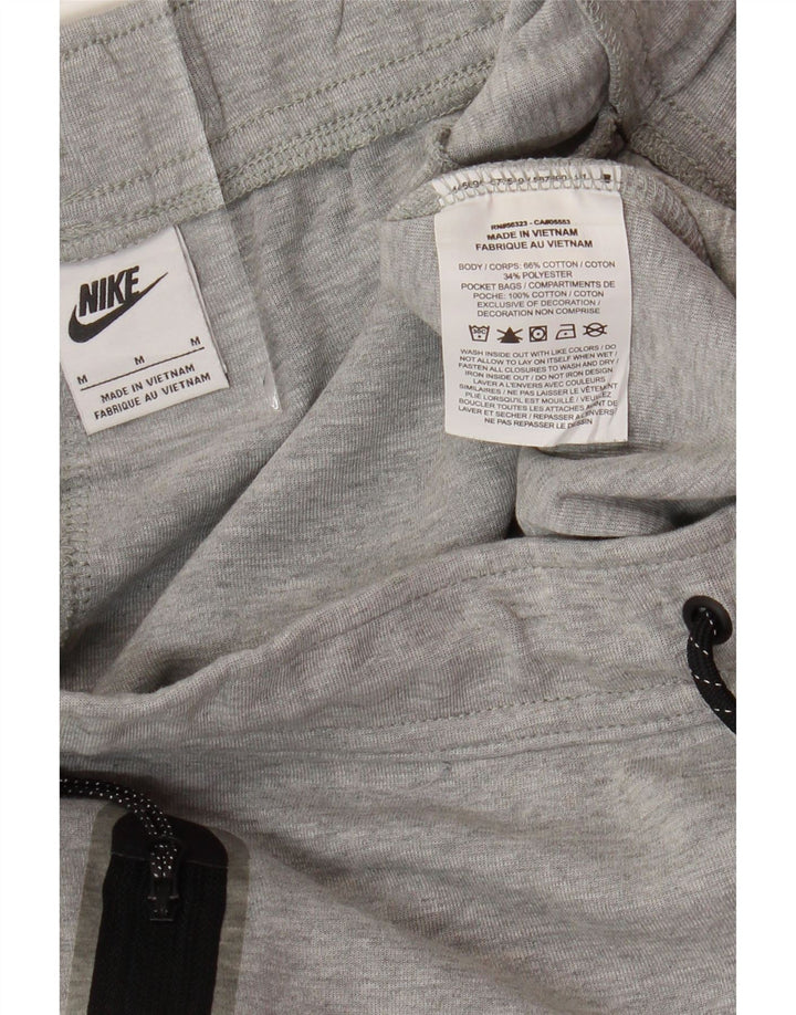 NIKE Mens Tracksuit Trousers Medium  Grey Cotton
