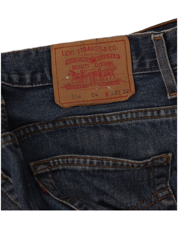 Levi's Womens 516 Bootcut Jeans W32 L32 Blue