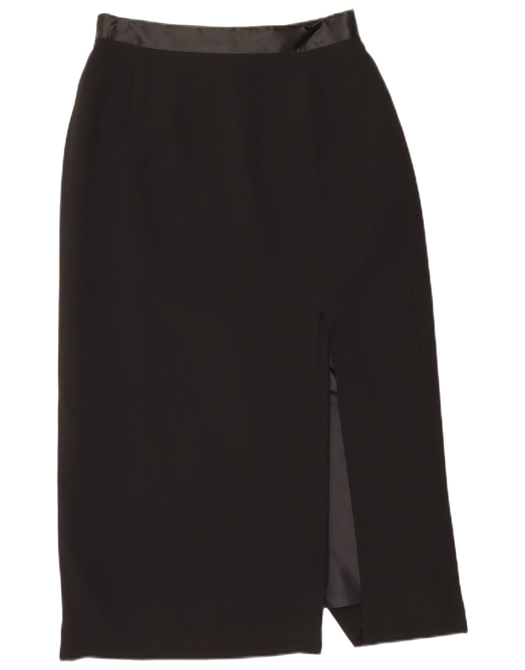 TRAFFIC Womens Midi Skirt UK 14 Medium W28  Black Polyester