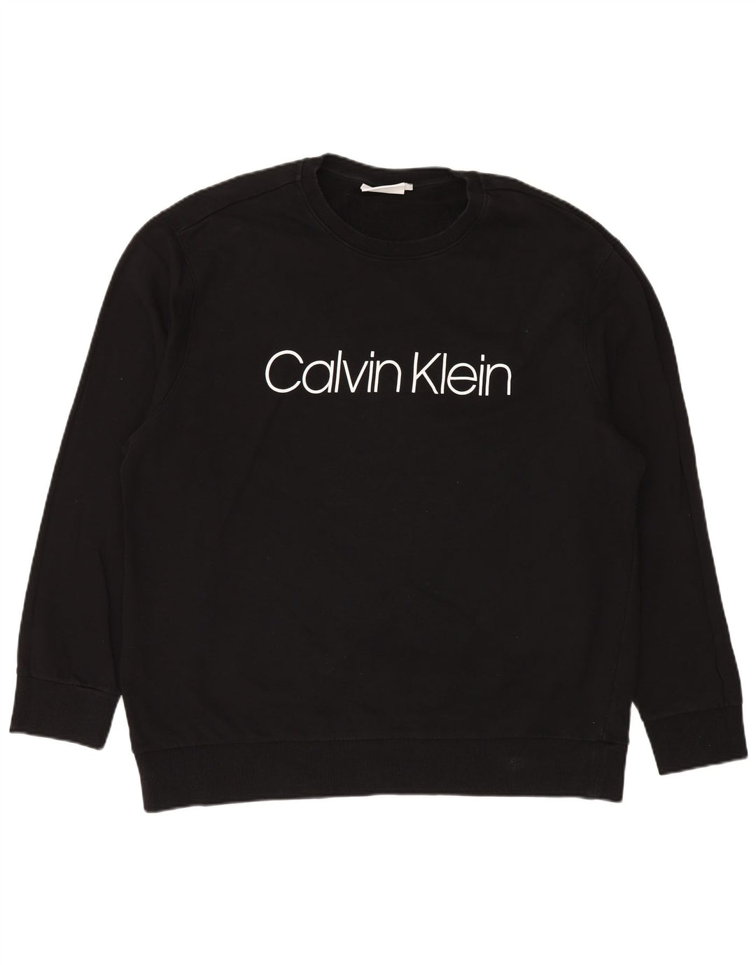Calvin Klein Mens Graphic Sweatshirt Jumper 4XL Black Cotton
