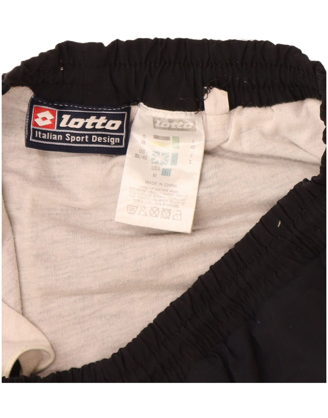 LOTTO Mens Sport Shorts UK 38/40 Medium Black Polyamide