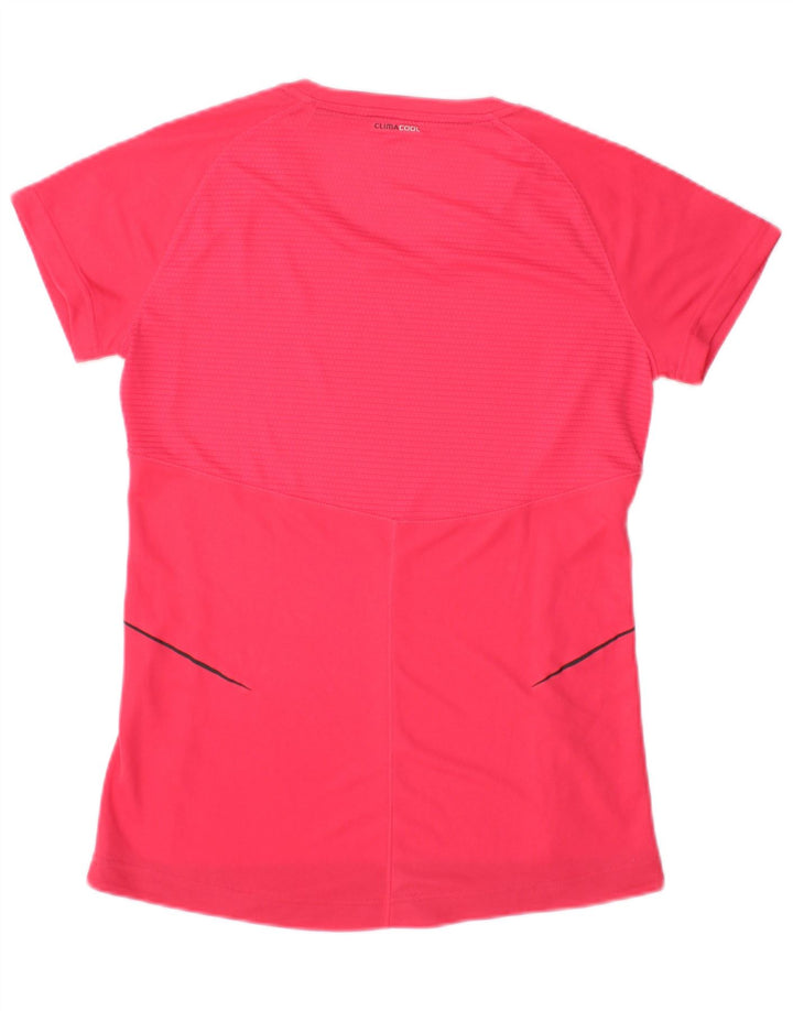 Adidas Womens Climacool T-Shirt Top UK 12 Medium Pink