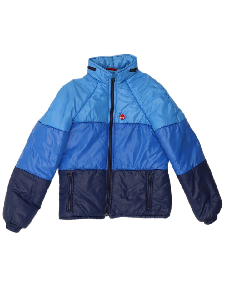 Brunik Womens Padded Jacket IT 48 XL Blue Colourblock Polyamide