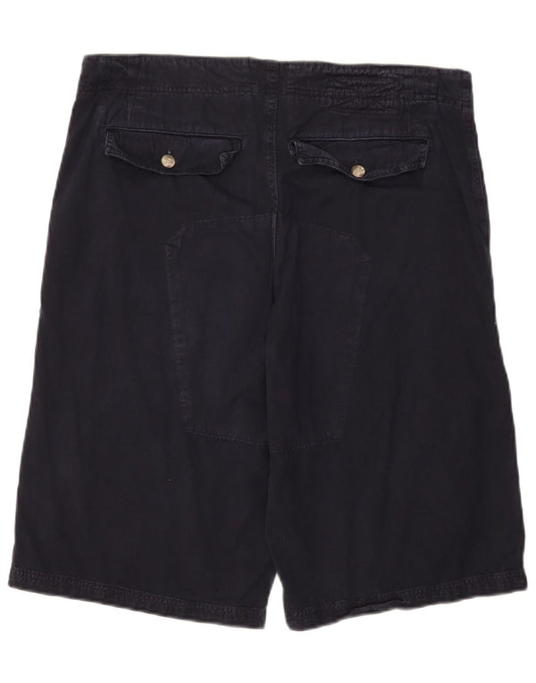 Rifle Mens Cargo Shorts Large W34 Navy Blue Cotton