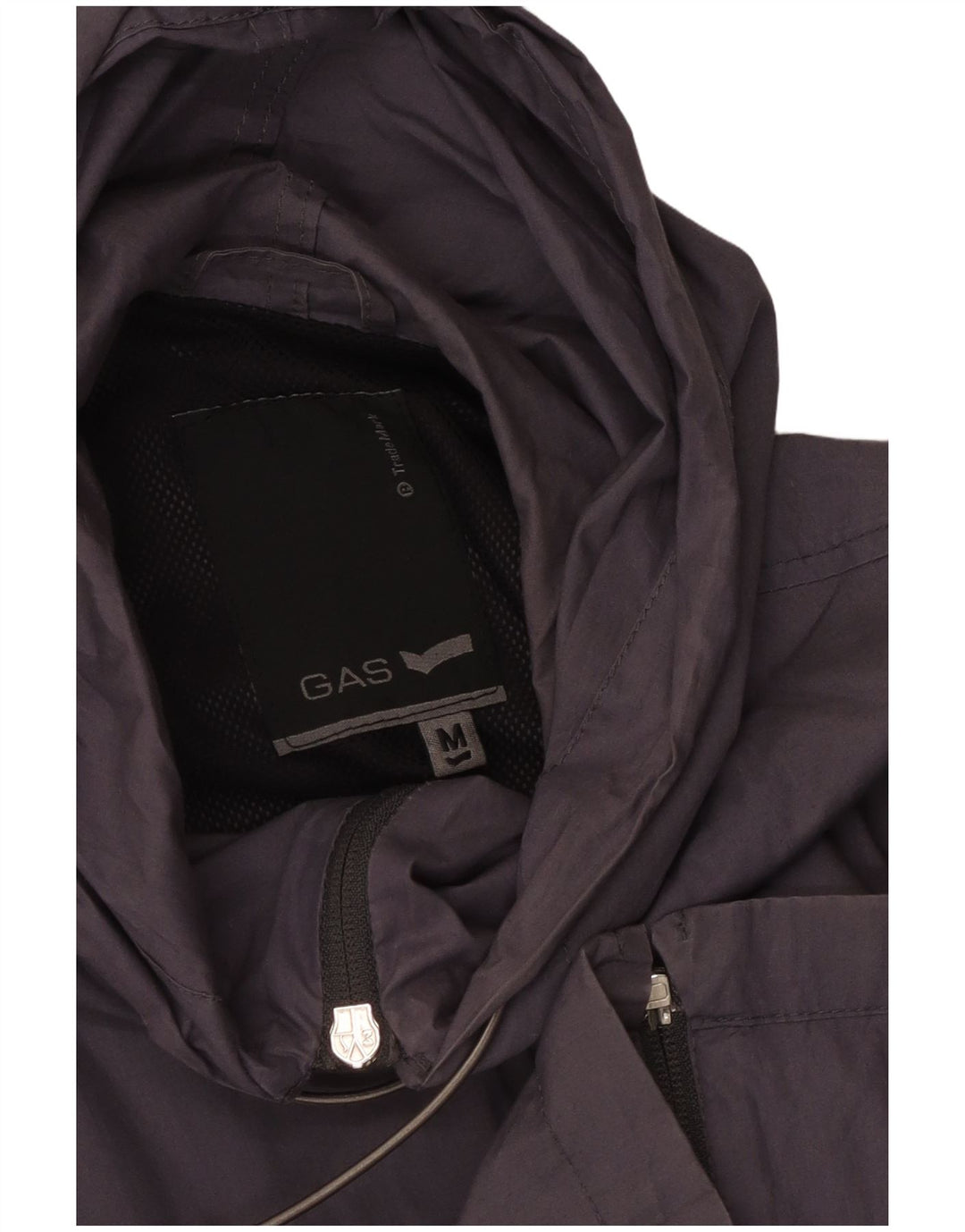 Gas Womens Hooded Windbreaker Jacket UK 14 Medium Grey