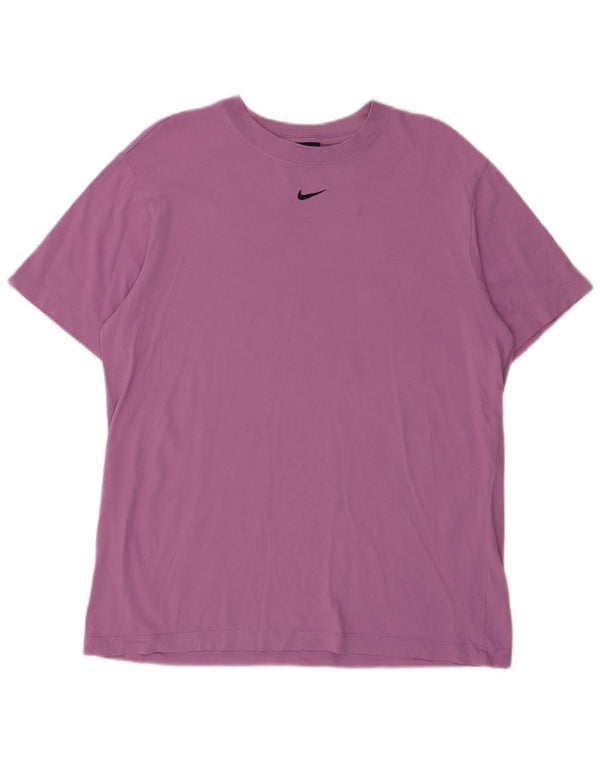 NIKE Mens T-Shirt Top Small Purple Cotton