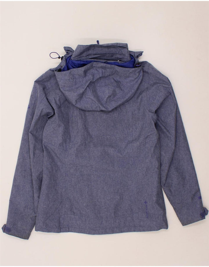 MC KINLEY Womens Hooded Rain Jacket UK 10 Small Blue Polyester Vintage MC Kinley and Second-Hand MC Kinley from Messina Hembry 