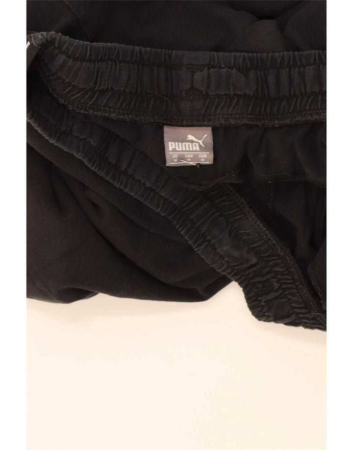 Puma Mens Graphic Sport Shorts Medium Black Cotton