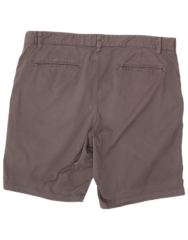BENETTON Mens Chino Shorts IT 54 2XL W42 Grey Cotton