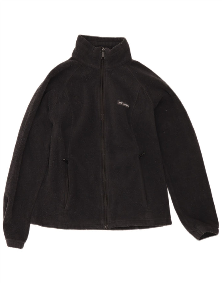 Columbia Womens Fleece Jacket UK 12 Medium Black Polyester