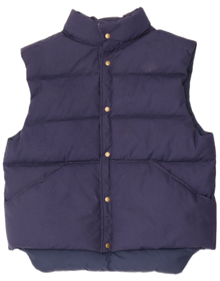 Tempco Mens Padded Gilet UK 42 XL Navy Blue Polyester