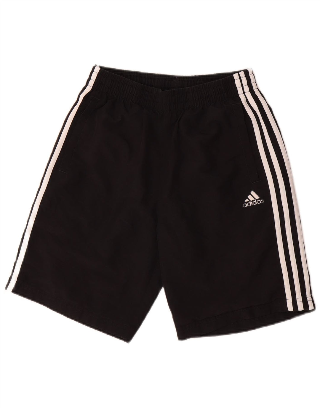 ADIDAS Boys Sport Shorts 13-14 Years  Black Polyester