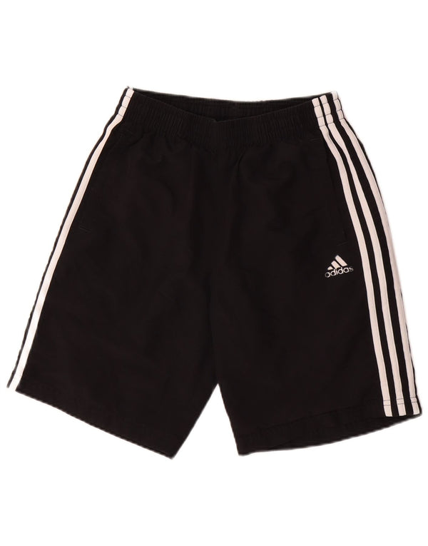 ADIDAS Boys Sport Shorts 13-14 Years  Black Polyester