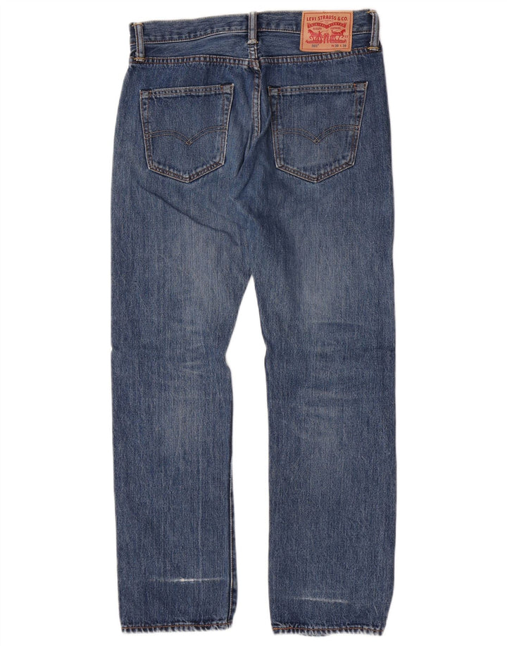 Levi's Mens Straight Jeans W30 L30 Blue Cotton