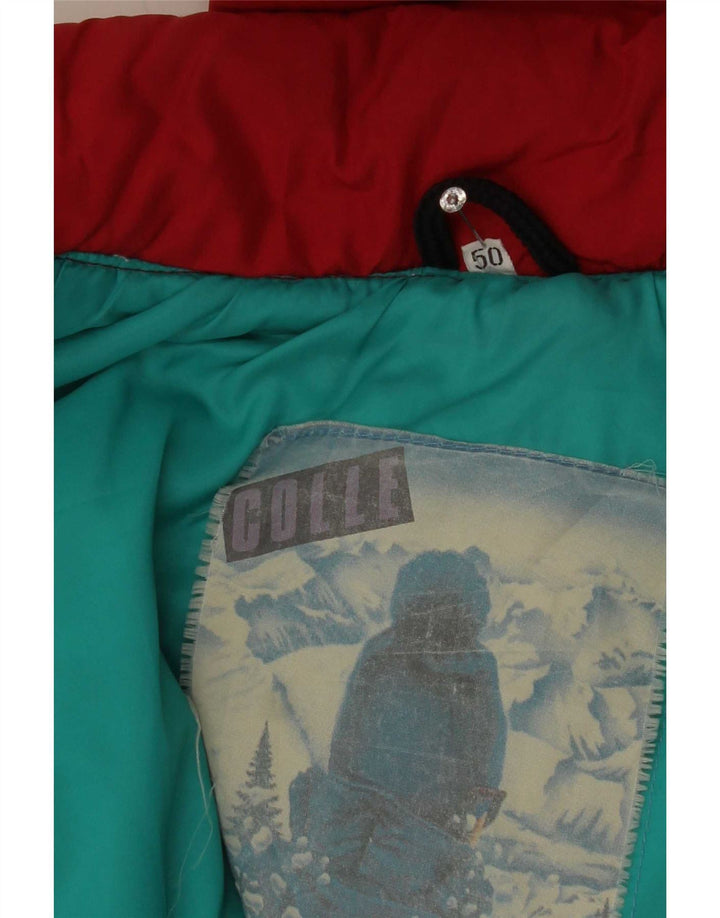 Colle Mens Padded Ski Jacket IT 50 Large Red Polyester