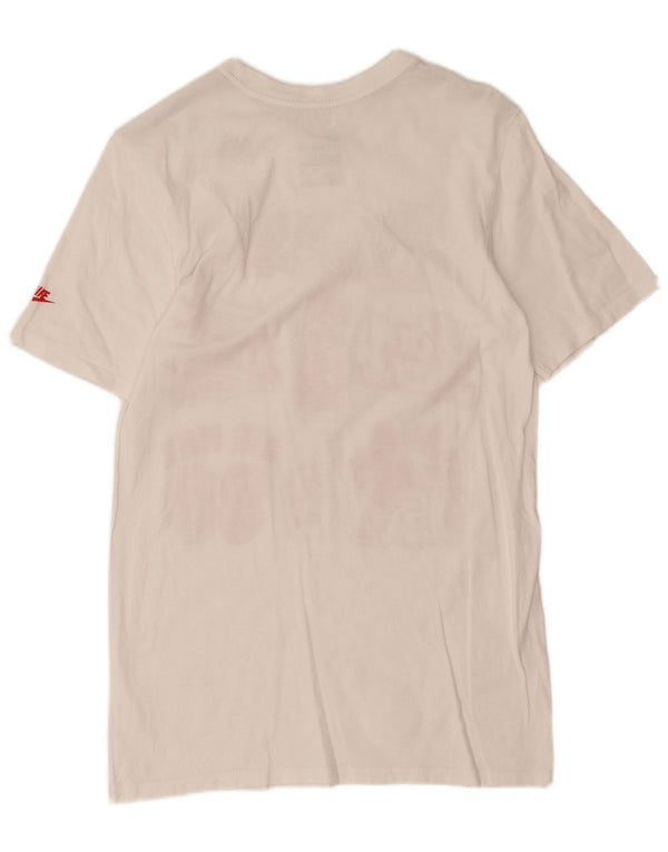Nike Mens Athletic Cut Graphic T-Shirt Top XS White