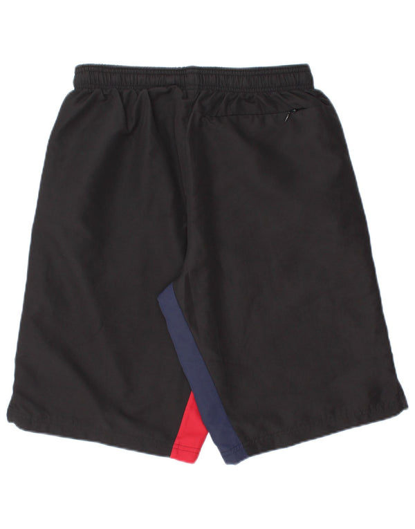 Macron Mens Sport Shorts Small  Black Colourblock Polyester