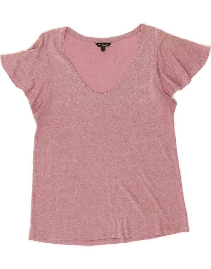 MASSIMO DUTTI Womens Blouse Top UK 10 Small Pink Flecked Vintage Massimo Dutti and Second-Hand Massimo Dutti from Messina Hembry 