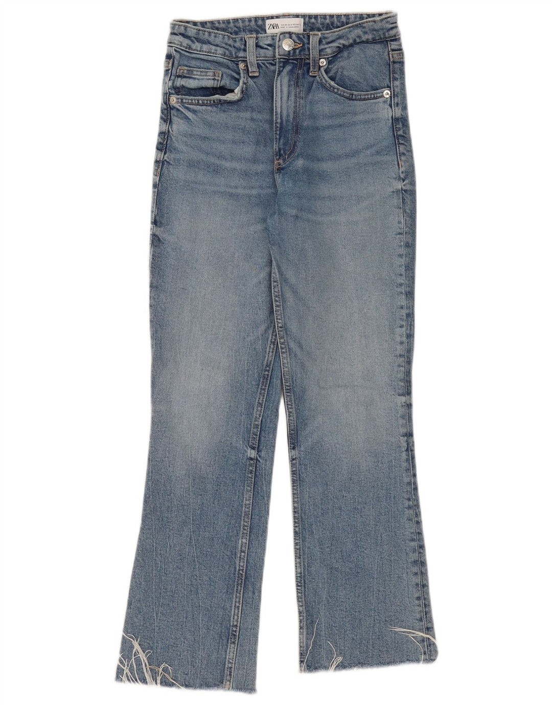 Zara Womens Bootcut Jeans EU 34 2XS W24 L26 Blue