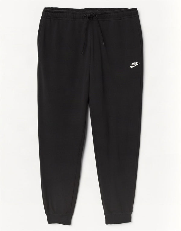 Nike Womens Crop Tracksuit Trousers Joggers UK 22 3XL Black Cotton