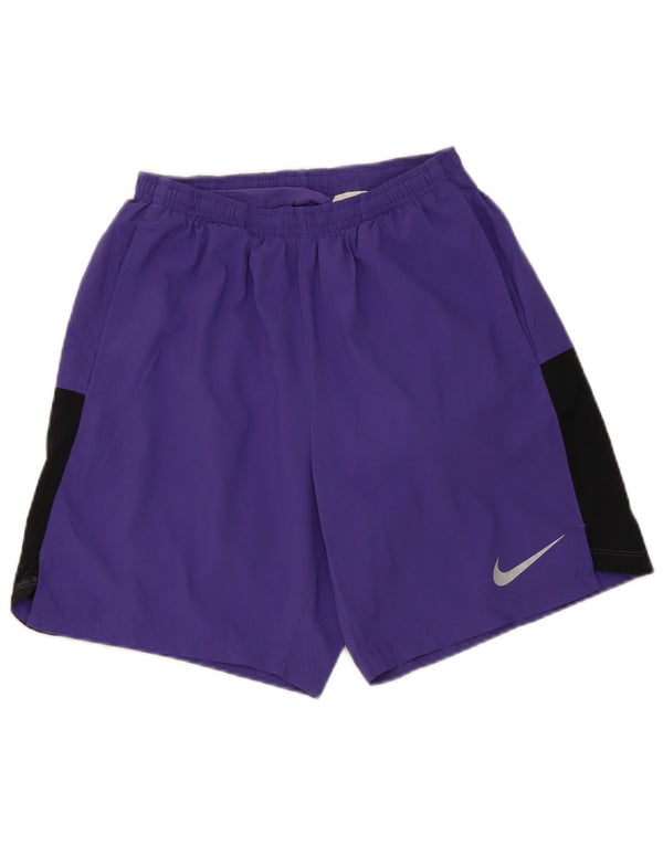 Nike Womens Sport Shorts UK 10 Small Purple Polyester