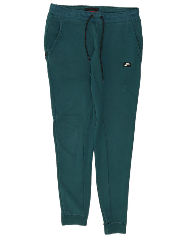 Nike Mens Tracksuit Trousers Joggers Medium  Green Cotton