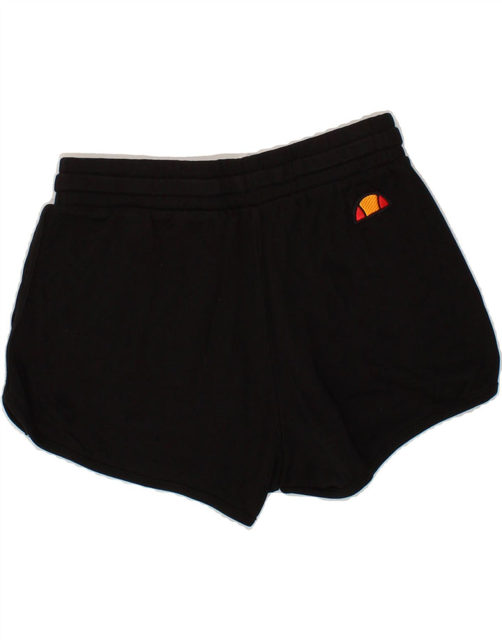 ELLESSE Womens Sport Shorts UK 14 Medium  Black Cotton Vintage Ellesse and Second-Hand Ellesse from Messina Hembry 