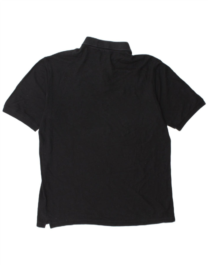FILA Mens Polo Shirt XL Black Cotton