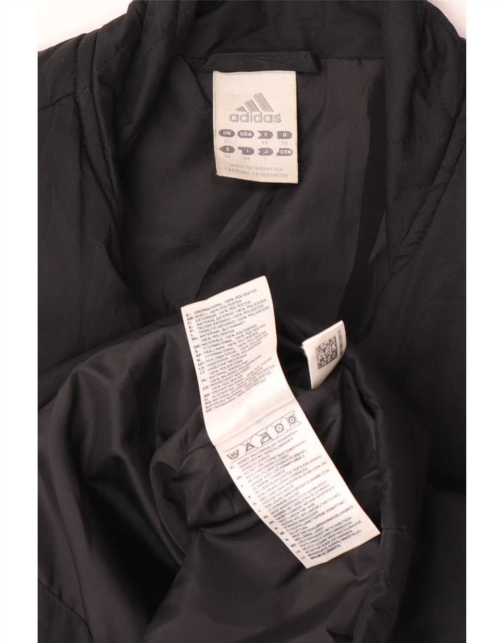Adidas Womens Padded Gilet UK 12 Medium Black Polyester