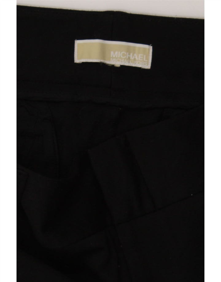 MICHAEL KORS Womens Straight Casual Trousers W32 L29 Black Polyester Vintage Michael Kors and Second-Hand Michael Kors from Messina Hembry 