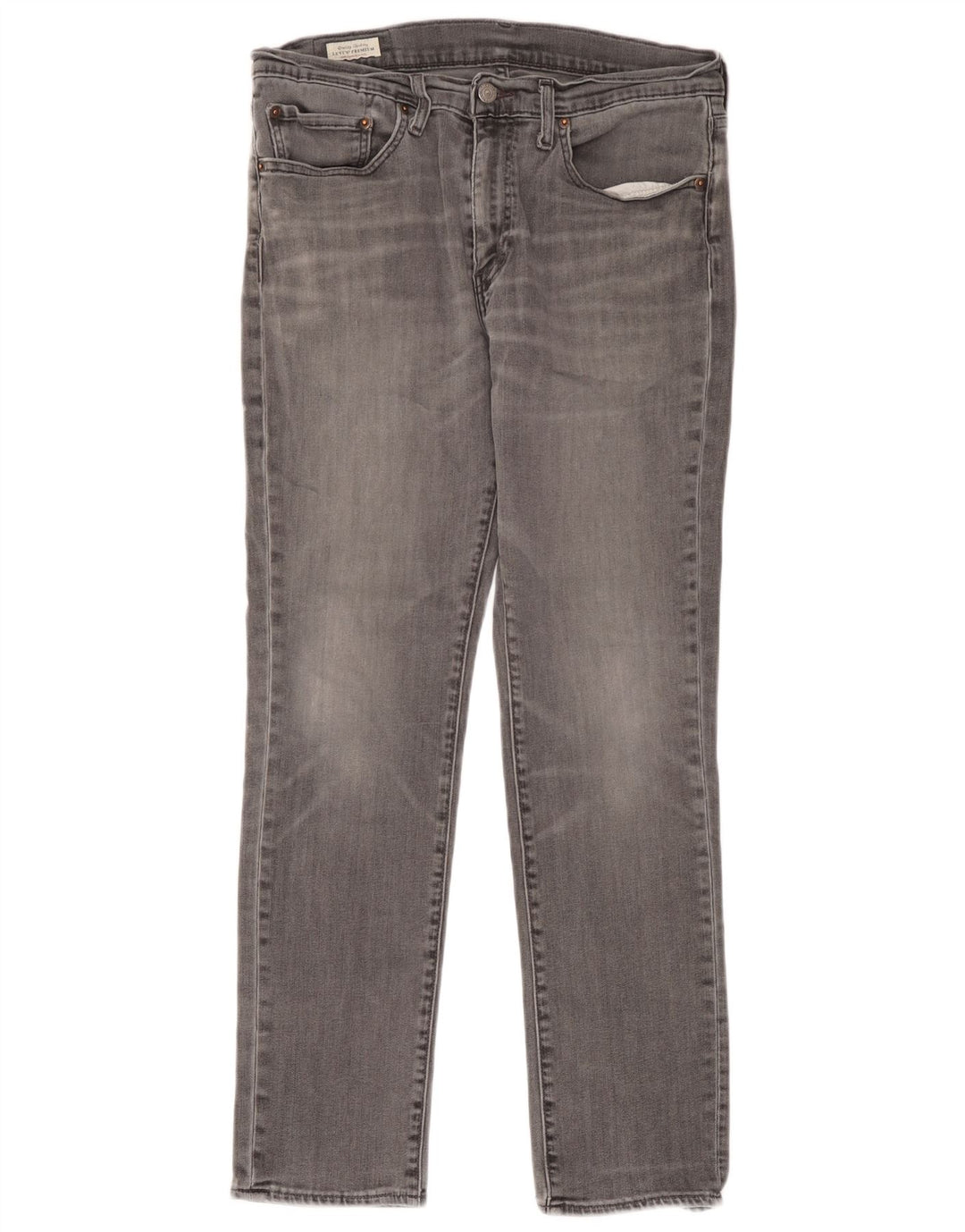 Levi's Mens Slim Jeans W34 L32 Grey Cotton