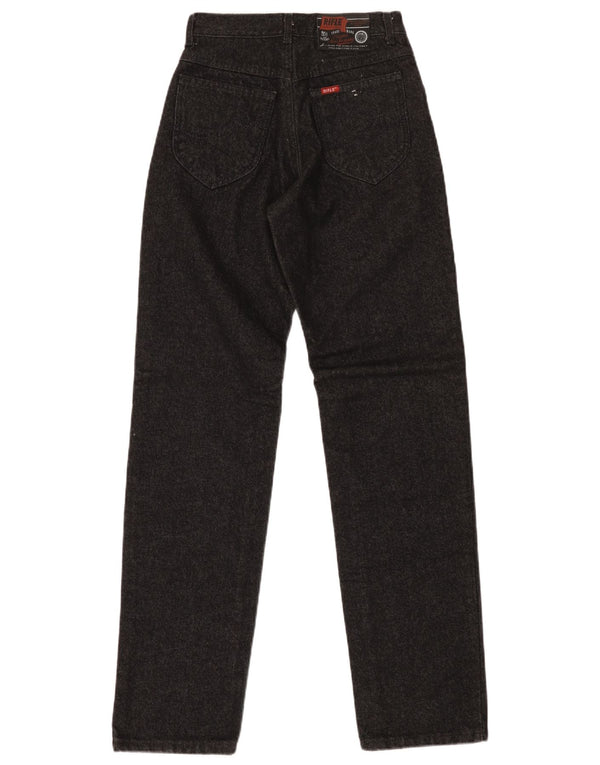 Rifle Mens Straight Jeans  W27 L34 Black Polyester