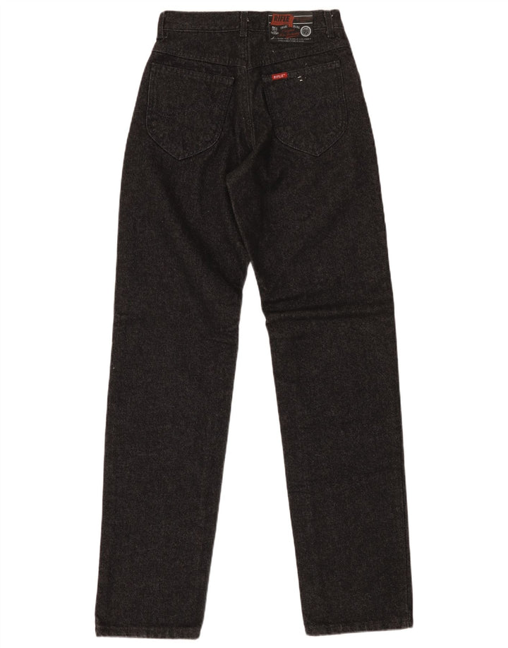 Rifle Mens Straight Jeans  W27 L34 Black Polyester