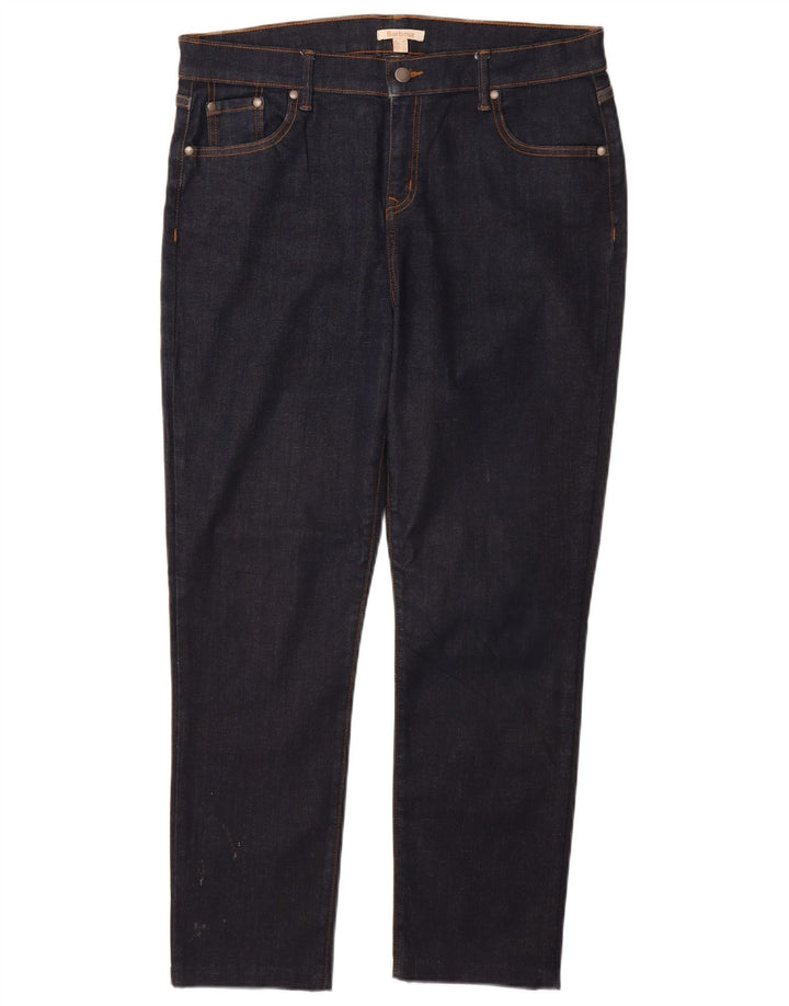 BARBOUR Womens Straight Jeans UK 18 XL W34 L28 Navy Blue Cotton